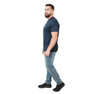 Men's Signature Print Tee - Blue - Giordano Online