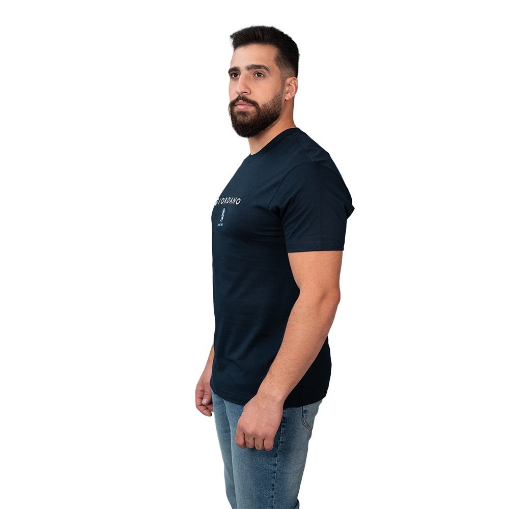 Men's Signature Print Tee - Blue - Giordano Online