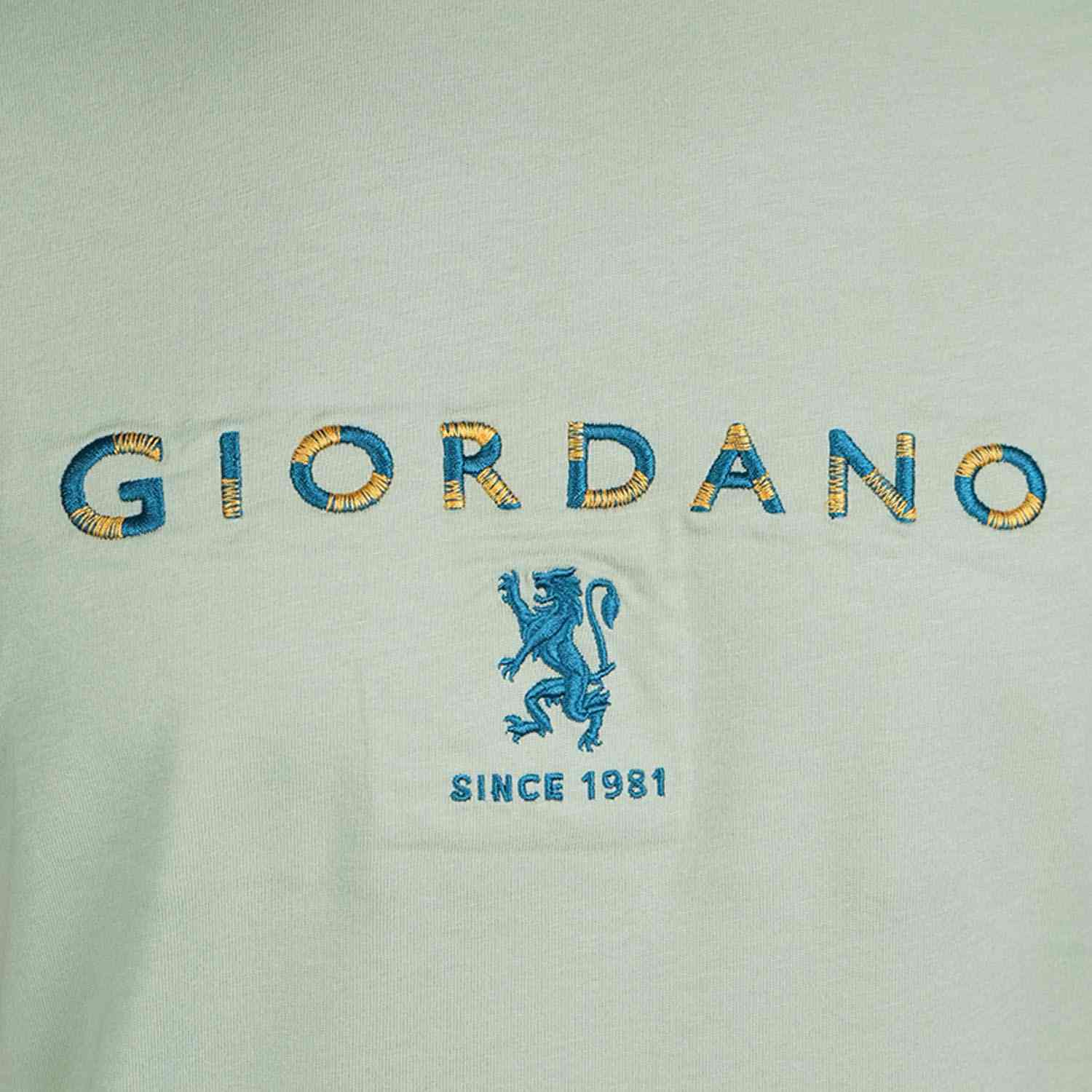 Men's Signature Print Tee - Green - Giordano Online