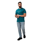 Men's Signature Print Tee - Green - Giordano Online