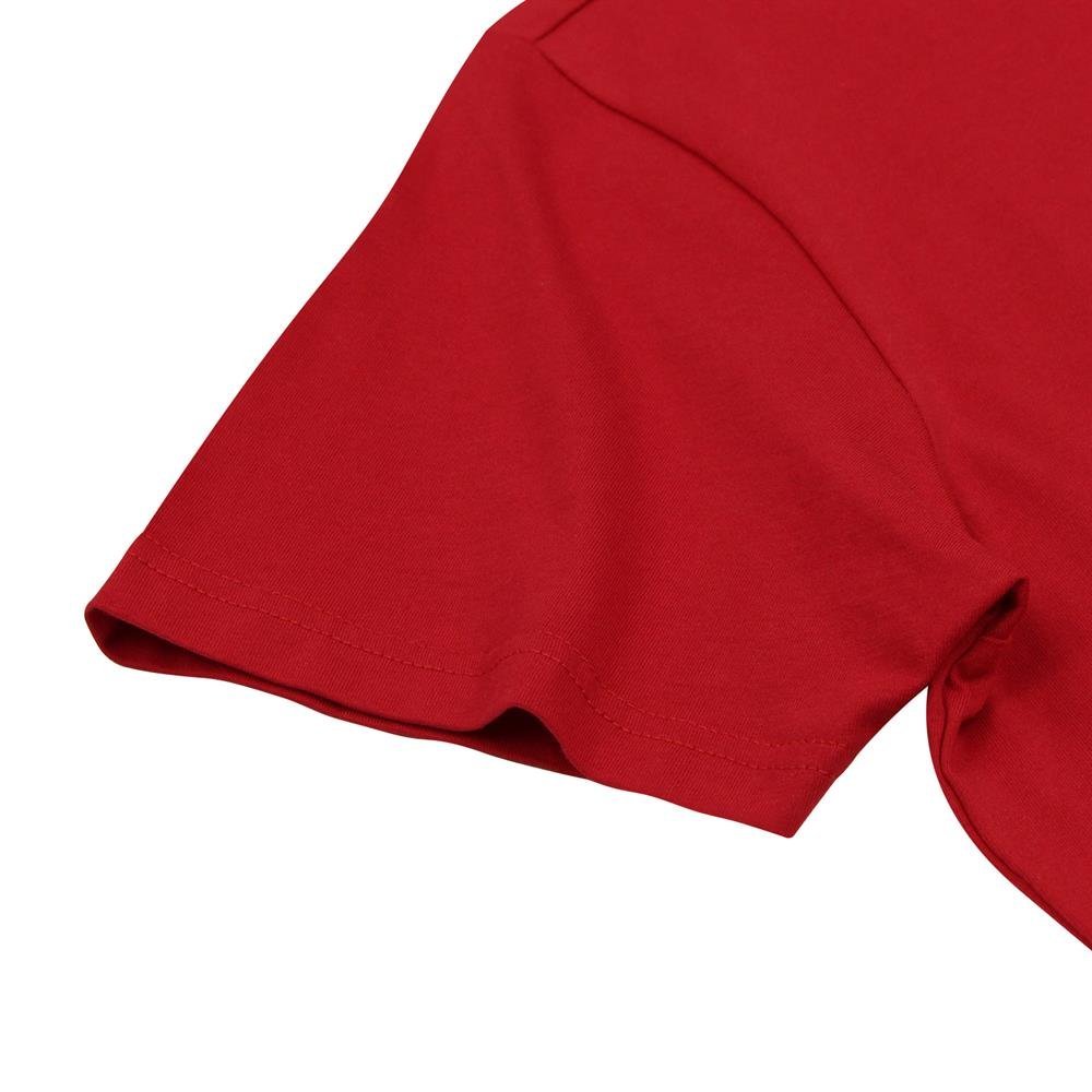 Men's Signature Print Tee - Red - Giordano Online