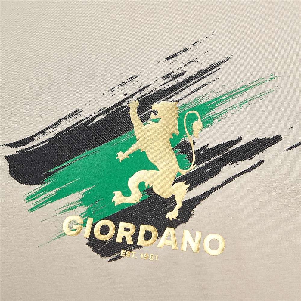 Men's Signature Short Sleeve Slim Fit Print Tee - Giordano Online