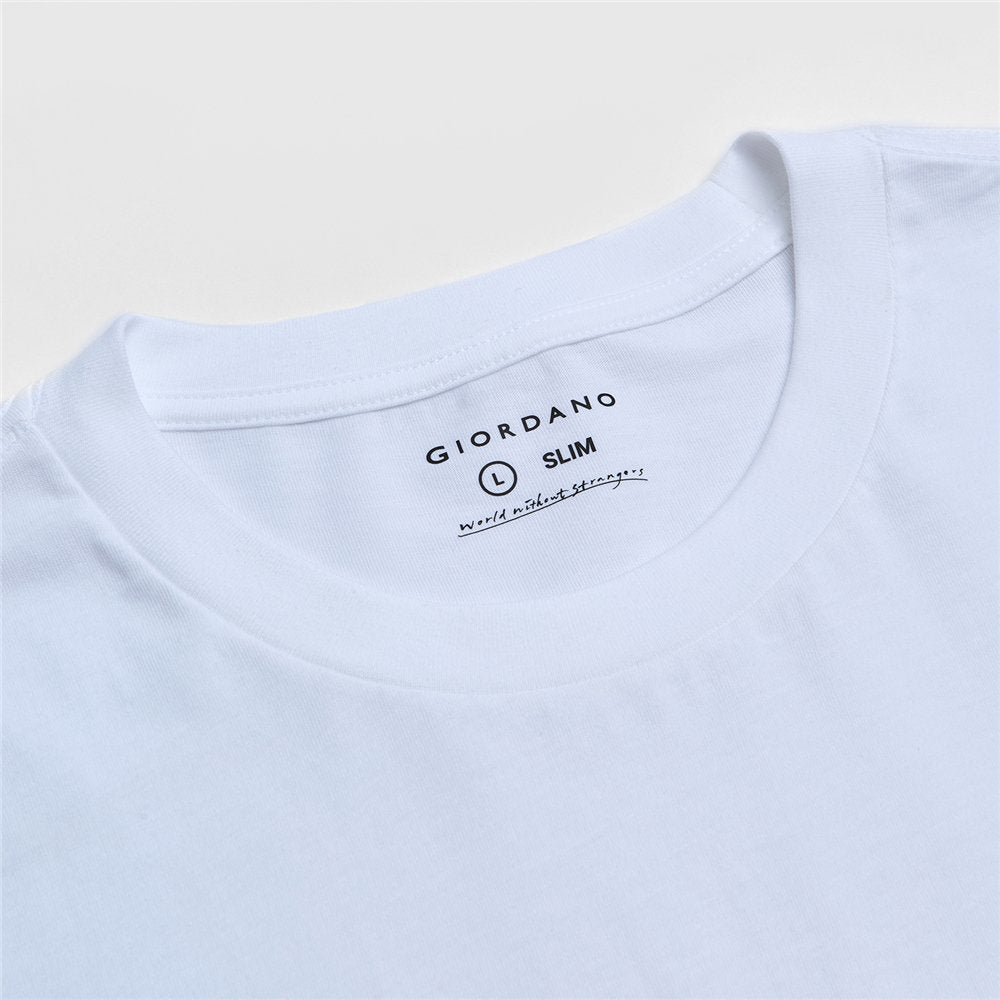 Men’s Slim Cotton Crew Neck WWS Graphic Print Tee - Giordano Online