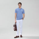 Men’s Slim Fit 3D Lion Embroidery Lycra Pique Polo - Giordano Online