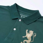 Men’s Slim Fit 3D Lion Embroidery Lycra Pique Polo - Giordano Online
