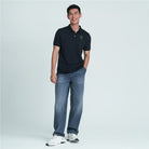Men’s Slim Fit 3D Lion Embroidery Lycra Pique Polo - Giordano Online