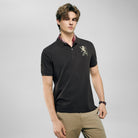 Men’s Slim Fit 3D Lion Embroidery Lycra Pique Polo - Giordano Online