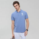 Men’s Slim Fit 3D Lion Embroidery Lycra Pique Polo - Giordano Online