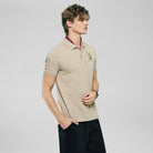 Men’s Slim Fit 3D Lion Embroidery Lycra Pique Polo - Giordano Online