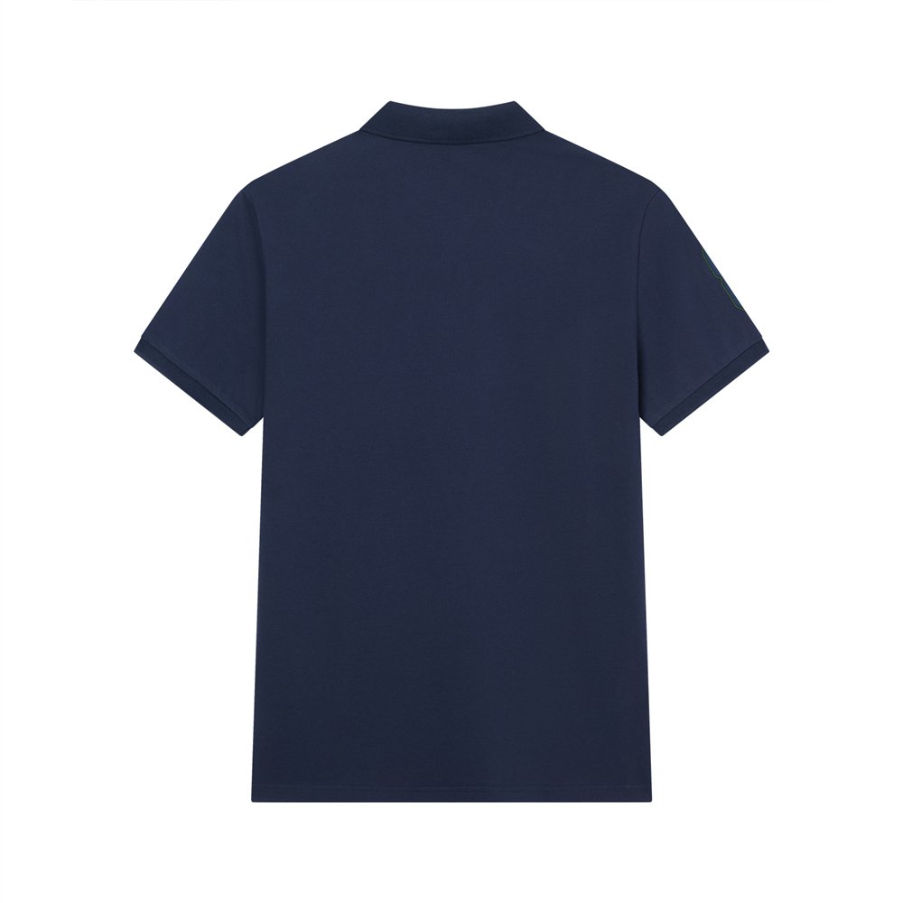 Men’s Slim Fit 3D Lion Embroidery Lycra Pique Polo - Giordano Online