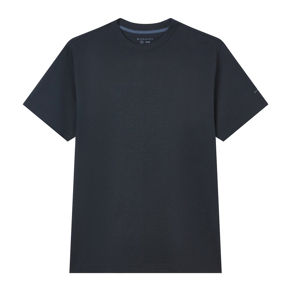 Men’s Slim Fit Cotton Crew Neck Tee - Giordano Online