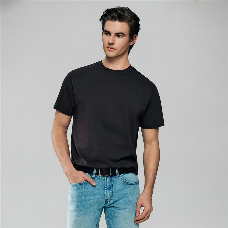 Men’s Slim Fit Cotton Crew Neck Tee - Giordano Online