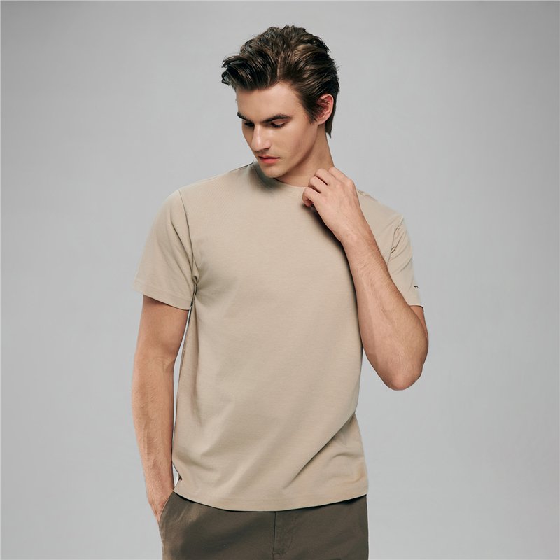 Men’s Slim Fit Cotton Crew Neck Tee - Giordano Online