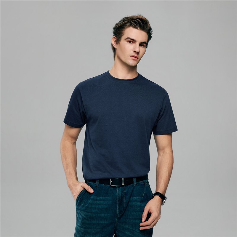 Men’s Slim Fit Cotton Crew Neck Tee - Giordano Online