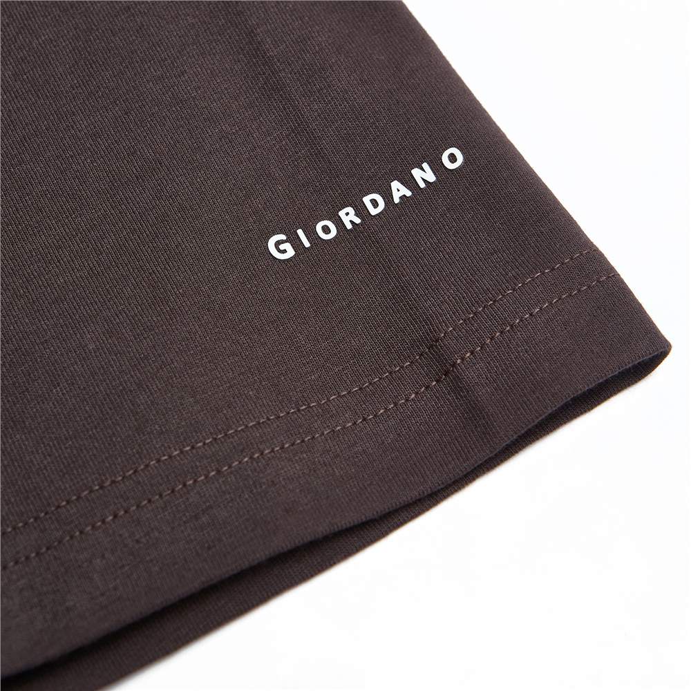 Men’s Slim Fit Cotton Crew Neck Tee - Giordano Online