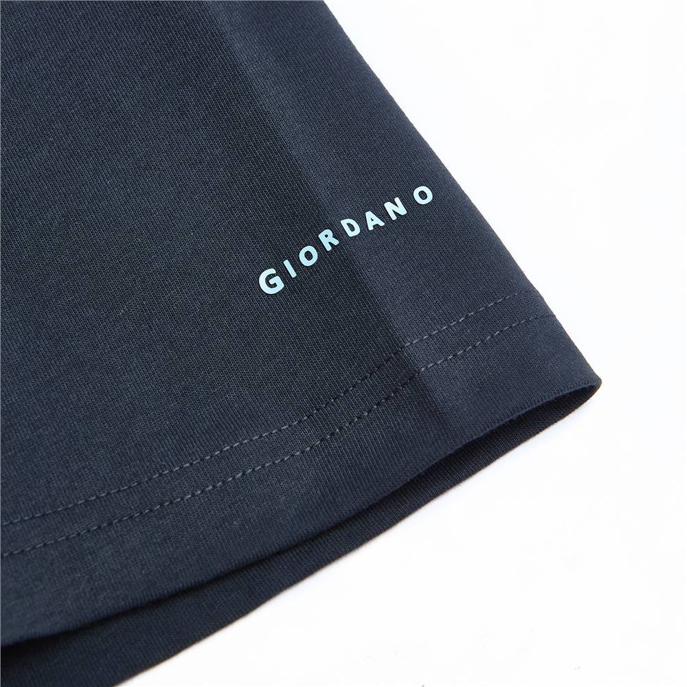 Men’s Slim Fit Cotton Crew Neck Tee - Giordano Online