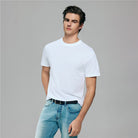 Men’s Slim Fit Cotton Crew Neck Tee - Giordano Online
