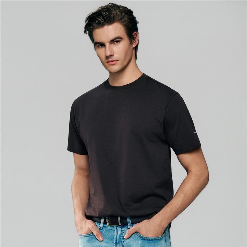 Men’s Slim Fit Cotton Crew Neck Tee - Giordano Online