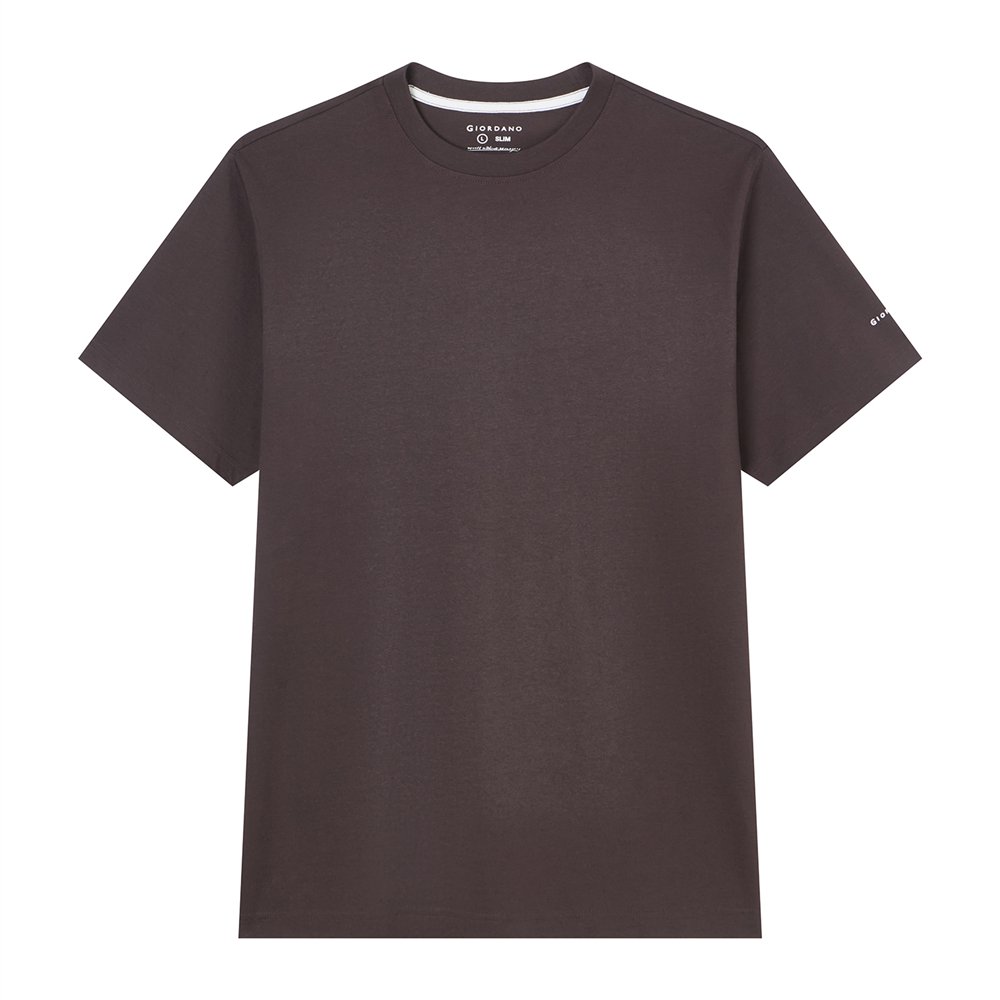 Men’s Slim Fit Cotton Crew Neck Tee - Giordano Online