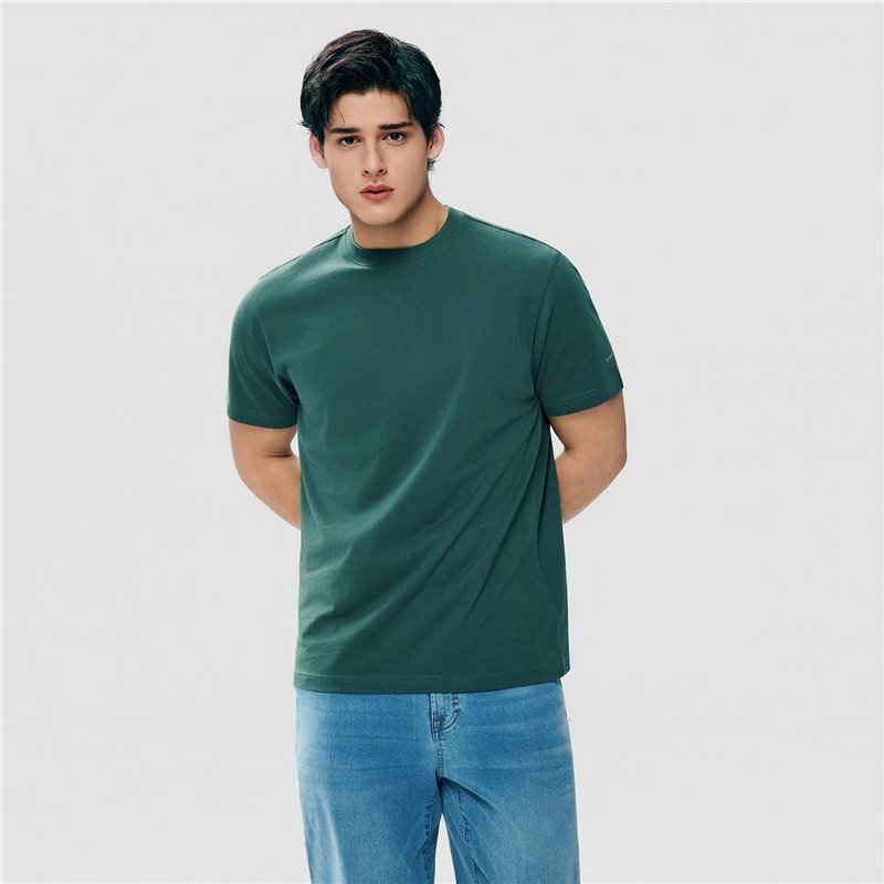Men’s Slim Fit Cotton Crew Neck Tee - Giordano Online