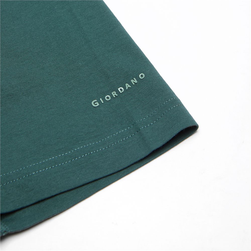 Men’s Slim Fit Cotton Crew Neck Tee - Giordano Online