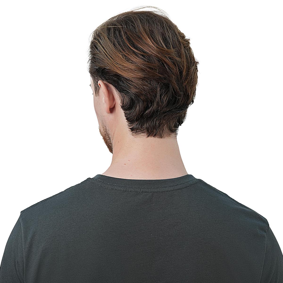 Men's Slim Fit Cotton Jersey Crew Neck Print Tee | WWS Graphic - Green - Giordano Online