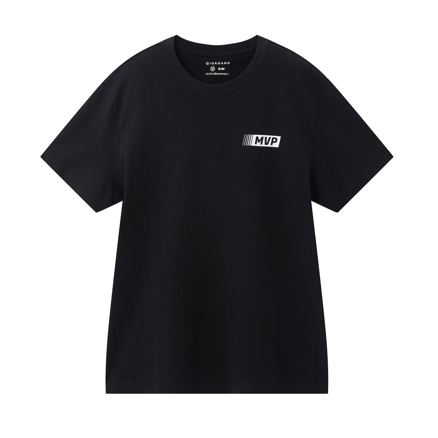 Men's Slim Fit Cotton Jersey Print Tee - Black - Giordano Online