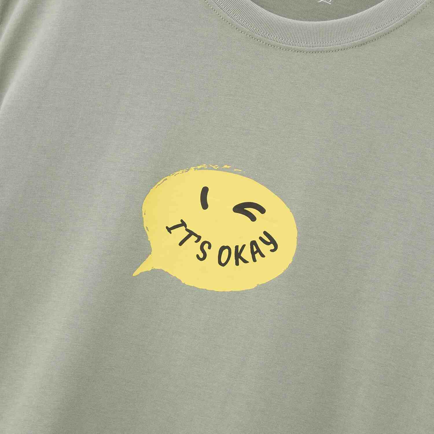 Men's Slim Fit Cotton Jersey Print Tee - Green - Giordano Online