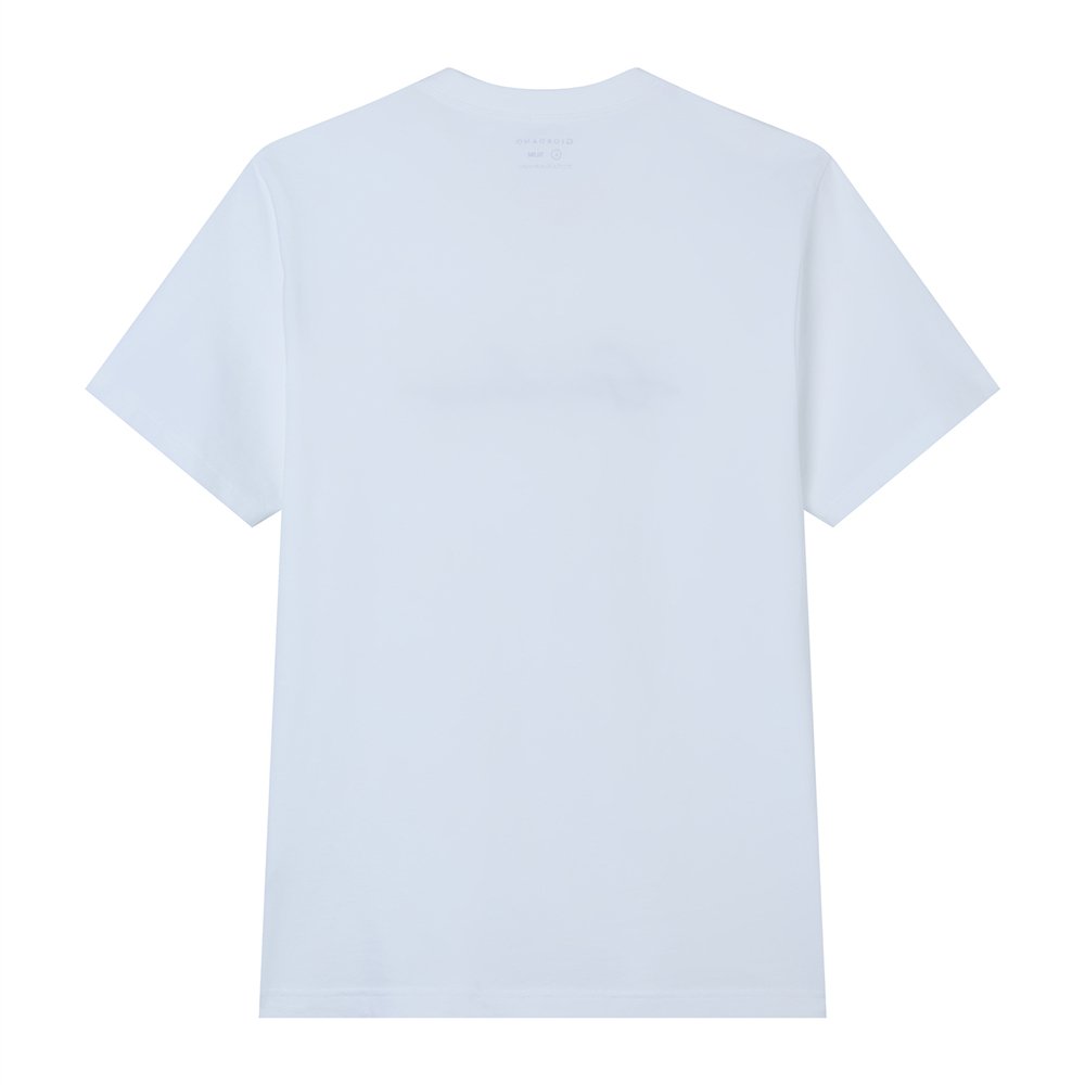 Men’s Slim Fit Cotton Signature Print Tee - Giordano Online
