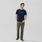 Men’s Slim Fit Cotton Signature Print Tee - Giordano Online