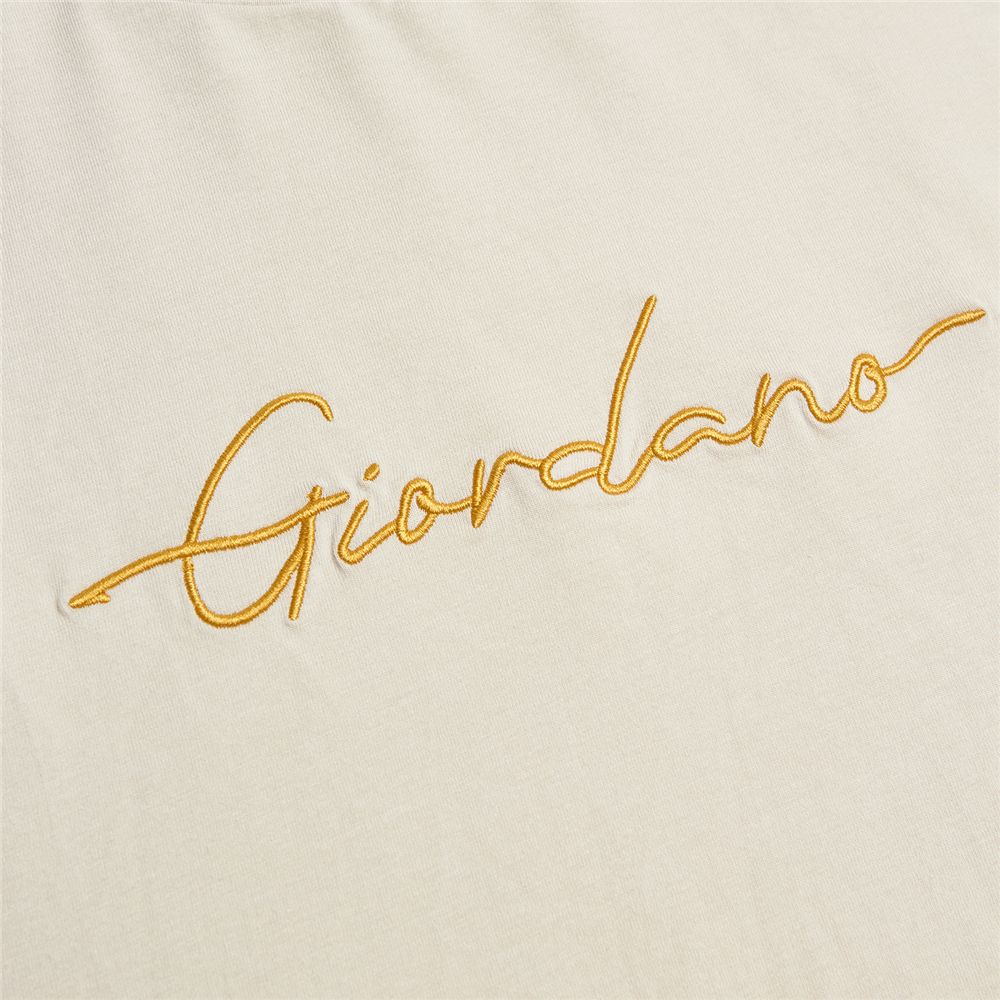 Men’s Slim Fit Cotton Signature Print Tee - Giordano Online