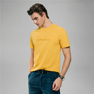 Men’s Slim Fit Cotton Signature Print Tee - Giordano Online