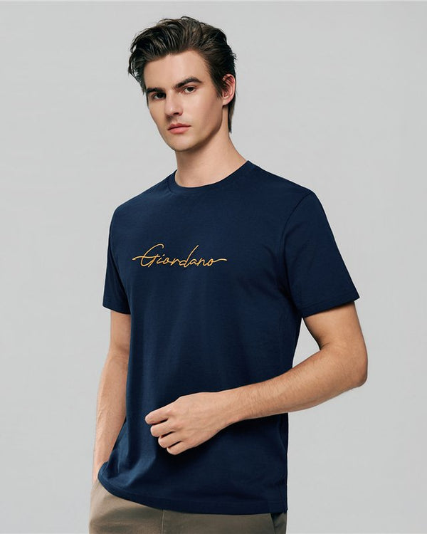 Quick buy Men’s Slim Fit Cotton Signature Print Tee