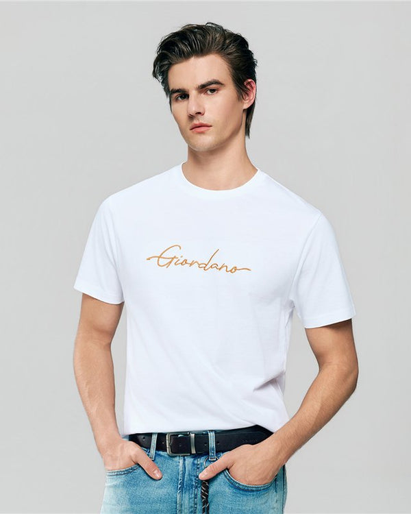 Quick buy Men’s Slim Fit Cotton Signature Print Tee