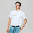 Men’s Slim Fit Cotton Signature Print Tee - Giordano Online
