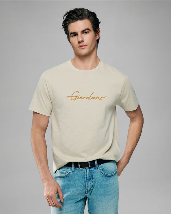 Quick buy Men’s Slim Fit Cotton Signature Print Tee