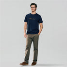 Men’s Slim Fit Cotton Signature Print Tee - Giordano Online