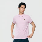 Men's Slim Fit Embroidered Solid Polo - Giordano Online