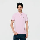 Men's Slim Fit Embroidered Solid Polo - Giordano Online