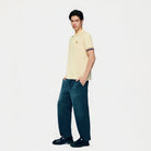 Men's Slim Fit Embroidered Solid Polo - Giordano Online