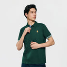 Men's Slim Fit Embroidered Solid Polo - Giordano Online