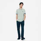 Men's Slim Fit Embroidered Solid Polo - Giordano Online