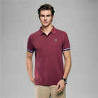 Men’s Slim Fit Embroidery Solid Polo - Giordano Online