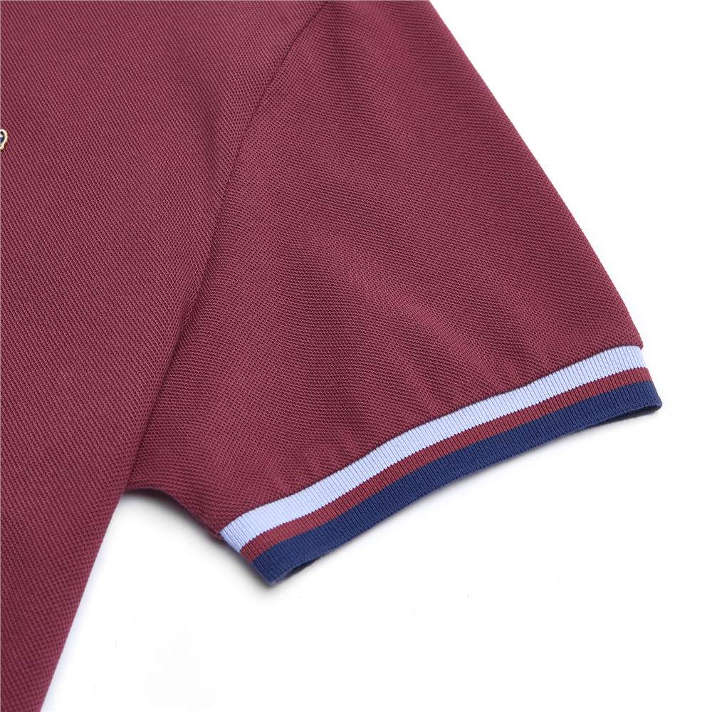 Men’s Slim Fit Embroidery Solid Polo - Giordano Online