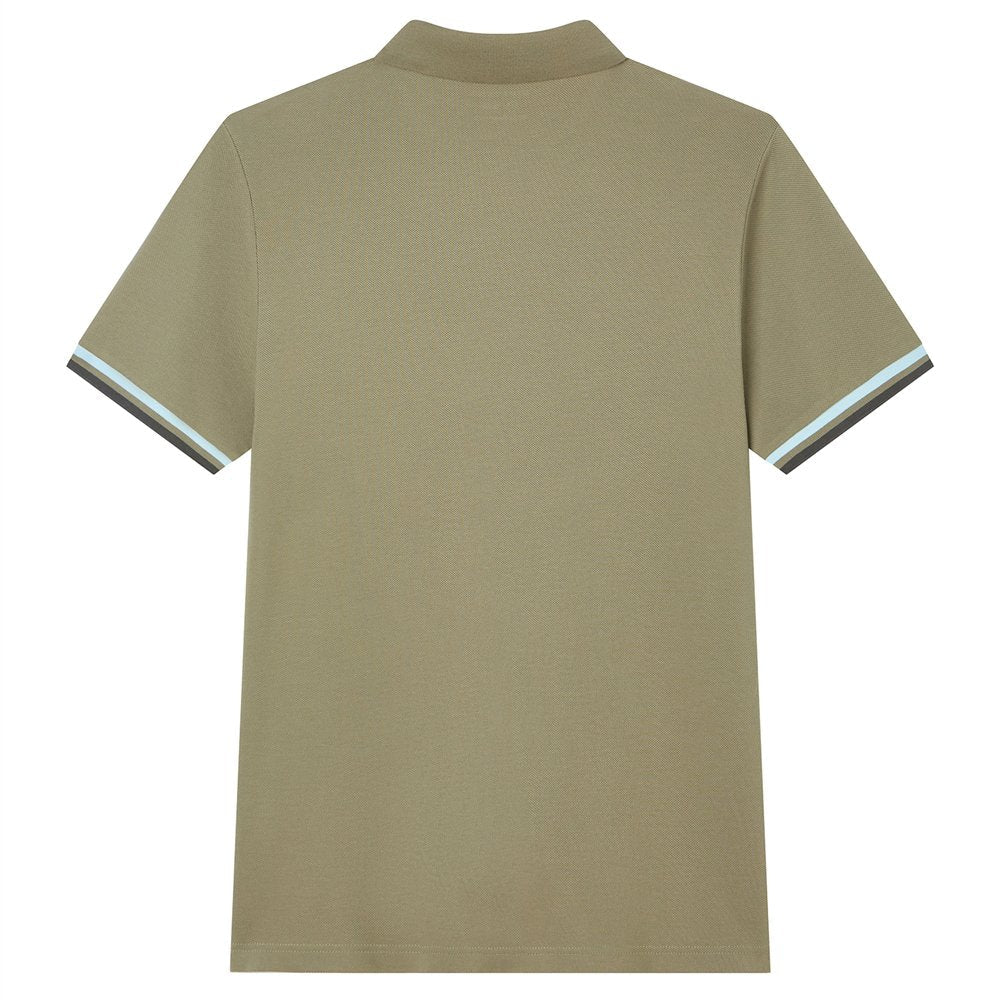 Men’s Slim Fit Embroidery Solid Polo - Giordano Online