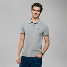 Men’s Slim Fit Embroidery Solid Polo - Giordano Online