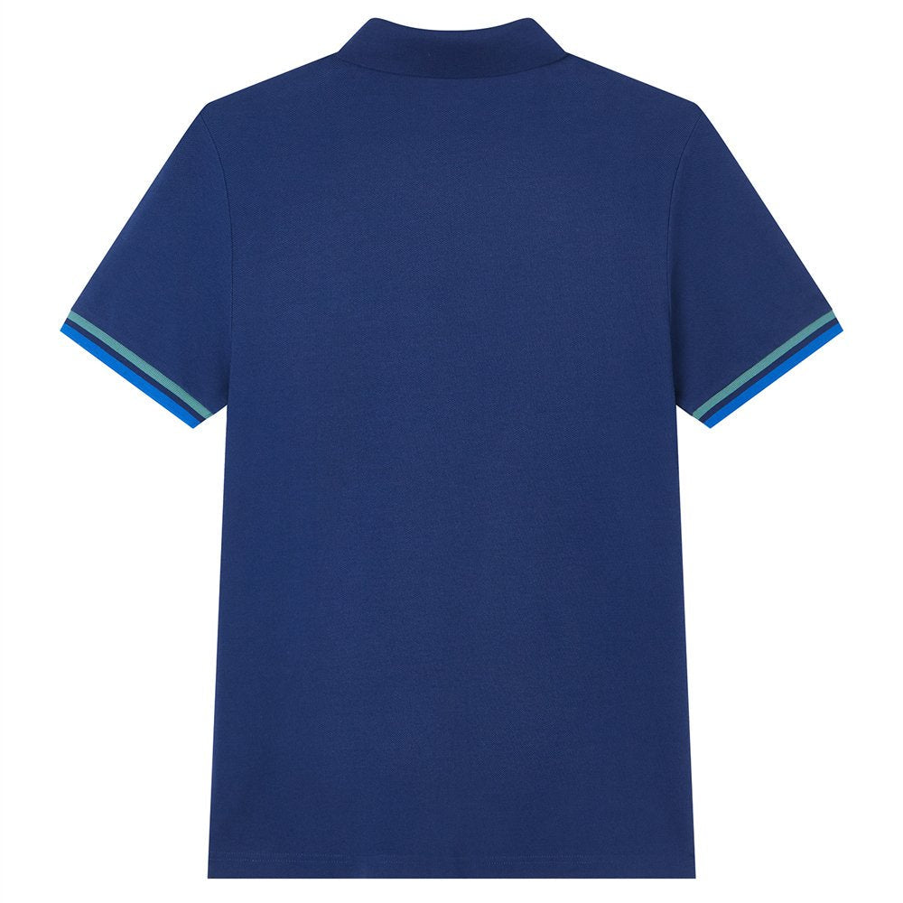 Men’s Slim Fit Embroidery Solid Polo - Giordano Online