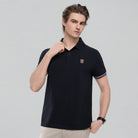 Men’s Slim Fit Embroidery Solid Polo - Giordano Online