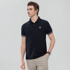 Men’s Slim Fit Embroidery Solid Polo - Giordano Online