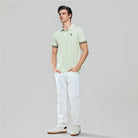 Men’s Slim Fit Embroidery Solid Polo - Giordano Online